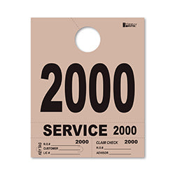 4 Part Heavy Brite Dispatch Numbers - Tan - 2000-2999
